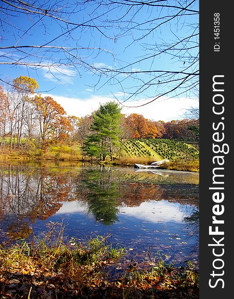 Farm ponds can be found throughout Pennsylvania.