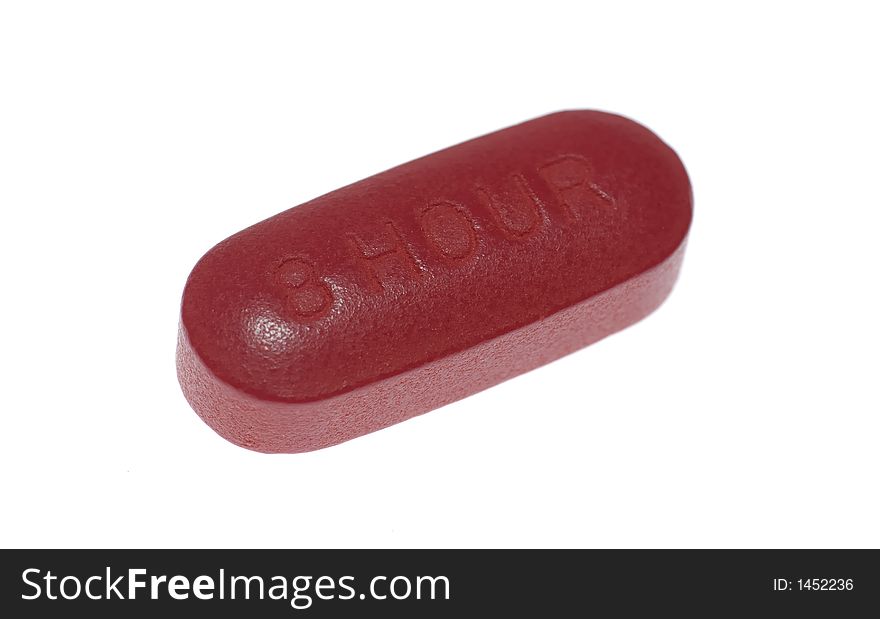 Photo of a Red Pill - 8 Hour Relief - Aspirin