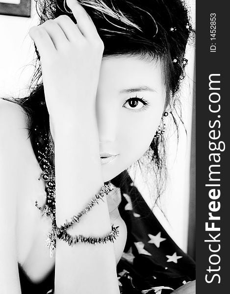 Portrai of asian young lady. Portrai of asian young lady