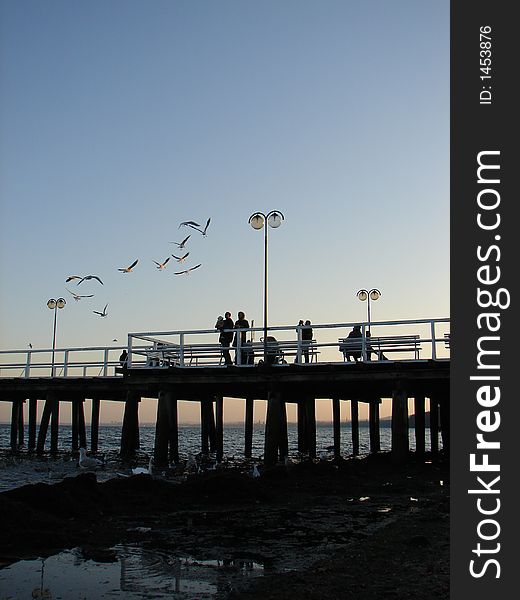 Taken in Sopot, Poland. A walkway near the beach. Taken in Sopot, Poland. A walkway near the beach.