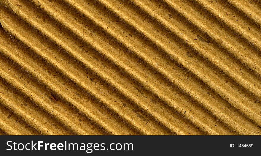 Old corrugated paper board on diagonal