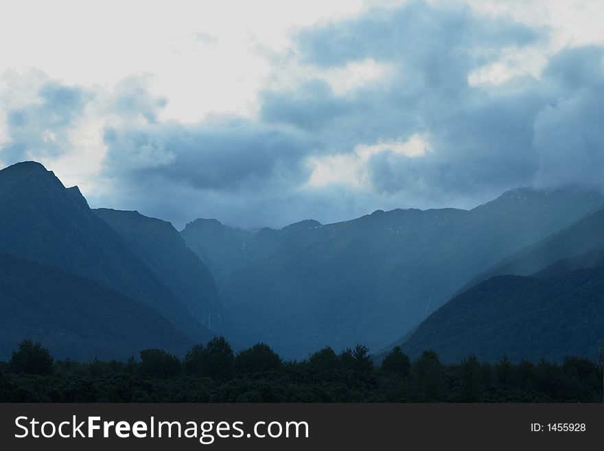 Amazing Valley located in New Zealand. Amazing Valley located in New Zealand