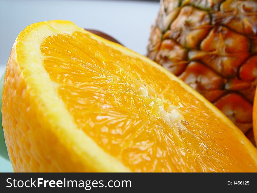 Orange and pine-apple