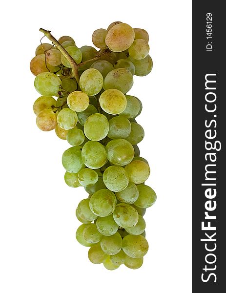 Isolated grapes on white background - with clipping path