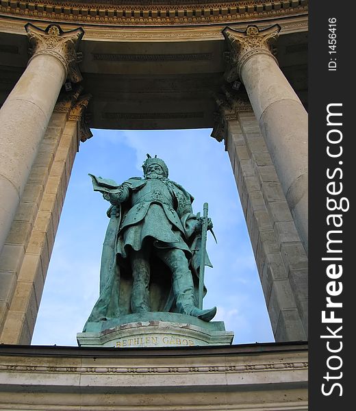 Statue in the Place of Heroes, Budapest, Hungary. Statue in the Place of Heroes, Budapest, Hungary
