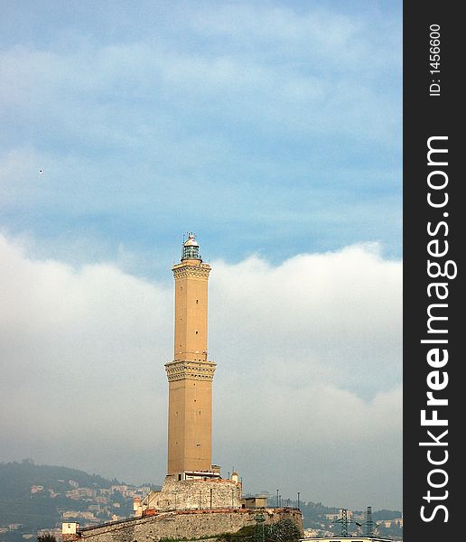 Ancient Genoa lighthouse (XVI cen.), Genoa, Italy. Ancient Genoa lighthouse (XVI cen.), Genoa, Italy.