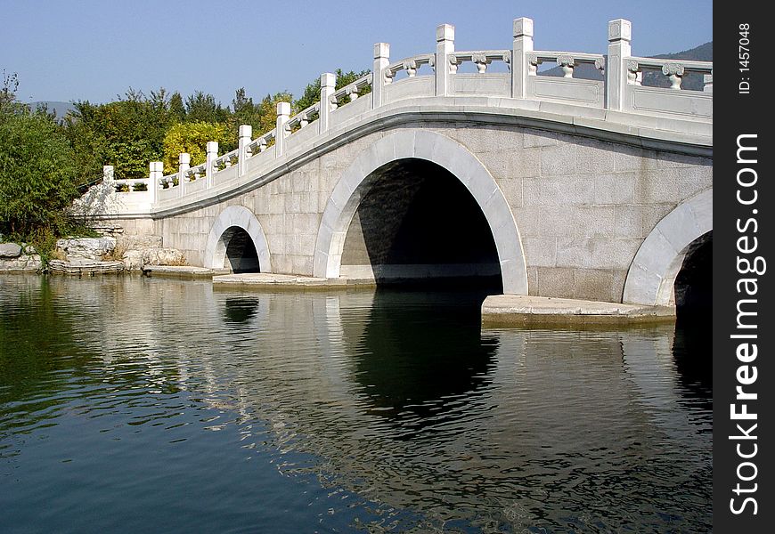 Stone arch bridge