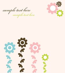 Floral Designed Card Stock Photography Floral Designed Card Stock Photography