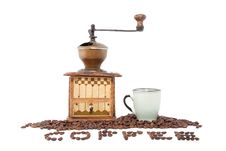 An Antique Coffee Grinder Royalty Free Stock Photos