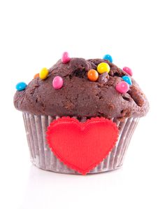 Lovely Chocolate Muffin Royalty Free Stock Image Lovely Chocolate Muffin Royalty Free Stock Image