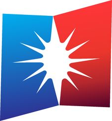 Flag Logo Royalty Free Stock Photography