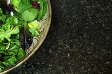 Free Salad In Bowl With Copyspace Royalty Free Stock Photos - 14504948