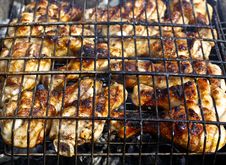 Grilled Chicken Legs Stock Photography Grilled Chicken Legs Stock Photography