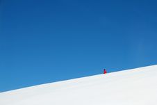 Skier On A Slope Stock Photography