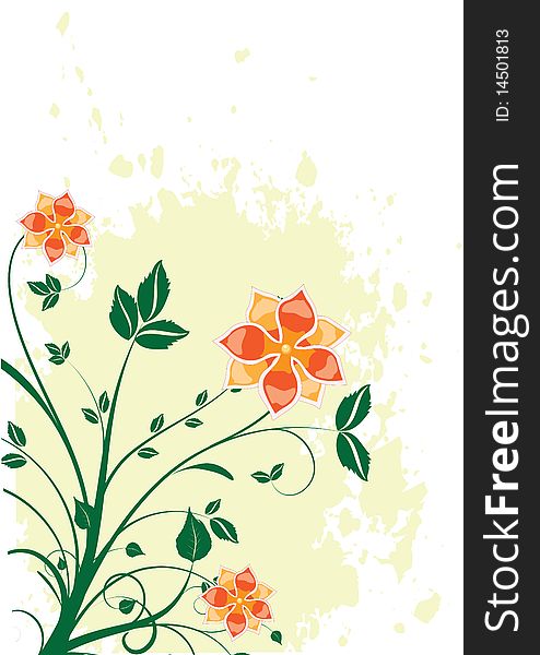 Abstract flower background for wallpaper
