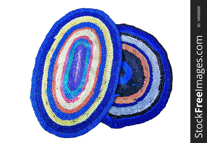 Knitted From Cellophane Package Doormats