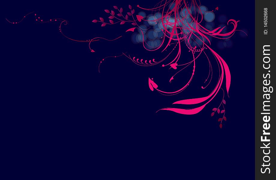 Abstract pink floral background design for any seasonal occasion. Abstract pink floral background design for any seasonal occasion
