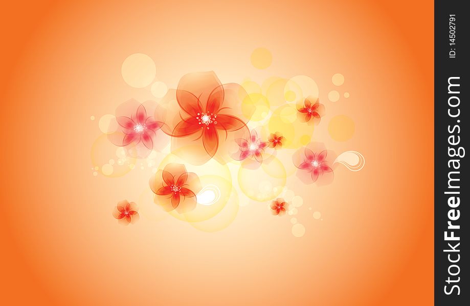 Abstract floral background design for any seasonal occasion. Abstract floral background design for any seasonal occasion