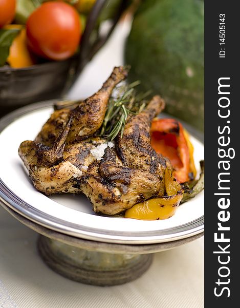 Image of grilled chicken with rosemary