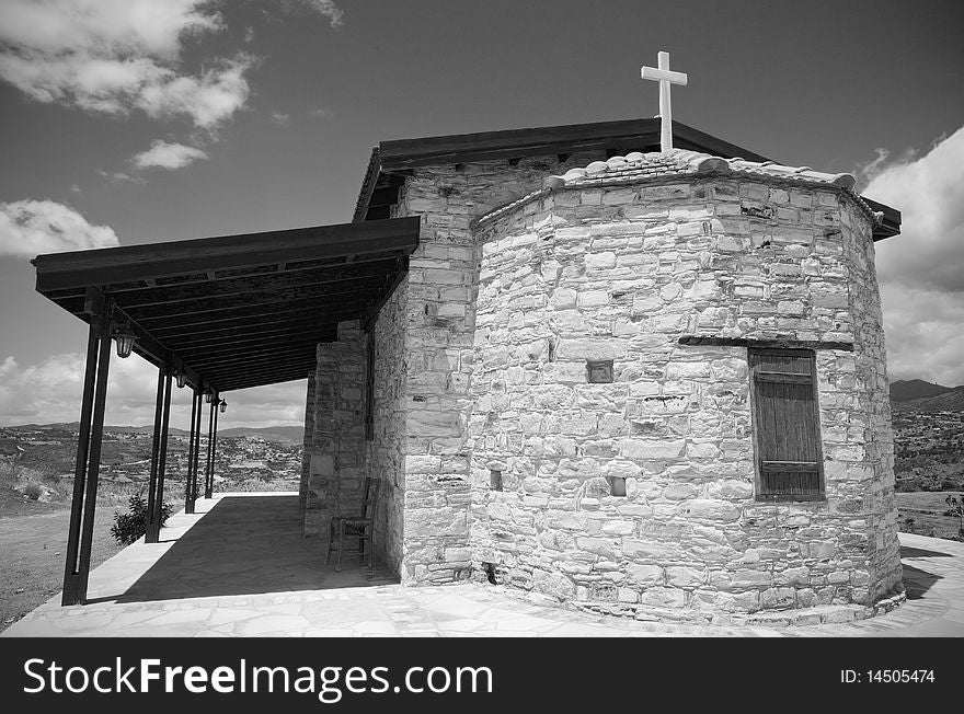 Small ancient chapel in Cyprus. The chapel is deticated ot Agios Neofitos and is located near Kato Drys village. Small ancient chapel in Cyprus. The chapel is deticated ot Agios Neofitos and is located near Kato Drys village