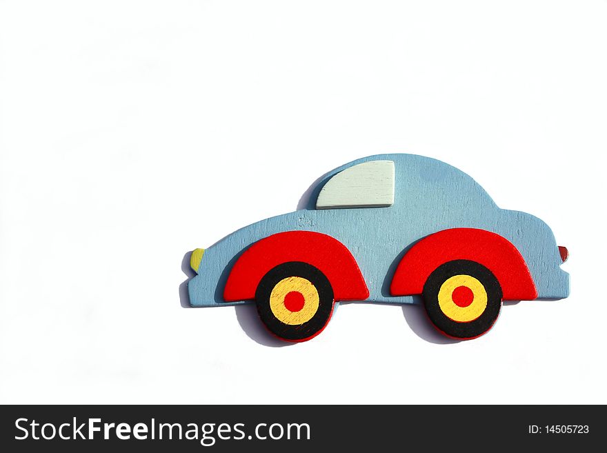 Wooden car toy miniature model for kids