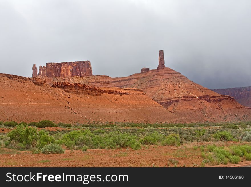 Natural stone formations in Arches Nat'l Park, Utah. Natural stone formations in Arches Nat'l Park, Utah