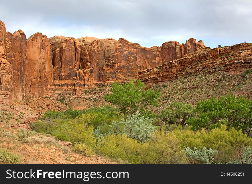 Natural stone formations in Arches Nat'l Park, Utah. Natural stone formations in Arches Nat'l Park, Utah