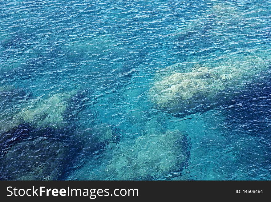 Submerged rocks, Cinque Terre, Liguria, Italy