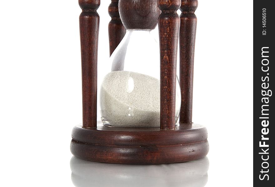 Sand clock isolated time glass