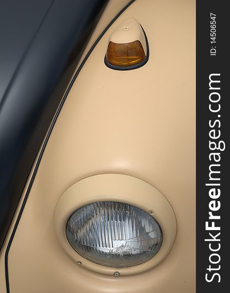 Old vw beetle head and turn light detail