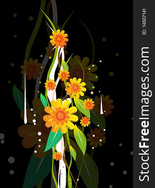 Floral background. different colors. illustration. Floral background. different colors. illustration.