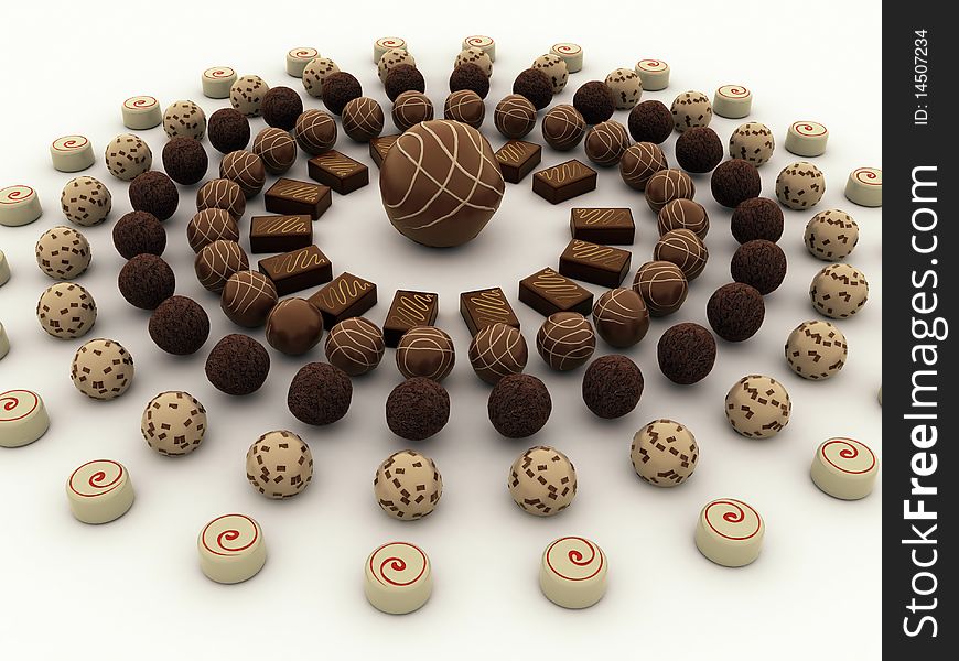 Chocolate truffles assortment