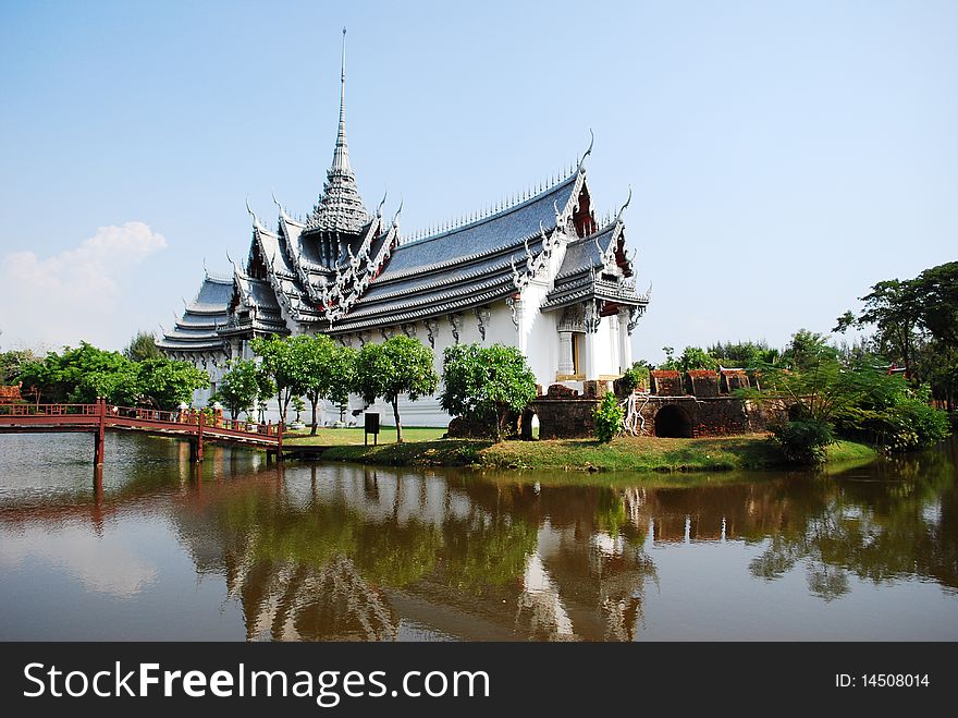 Ancient palace model in Thailand found in the ancient city, Bangkok