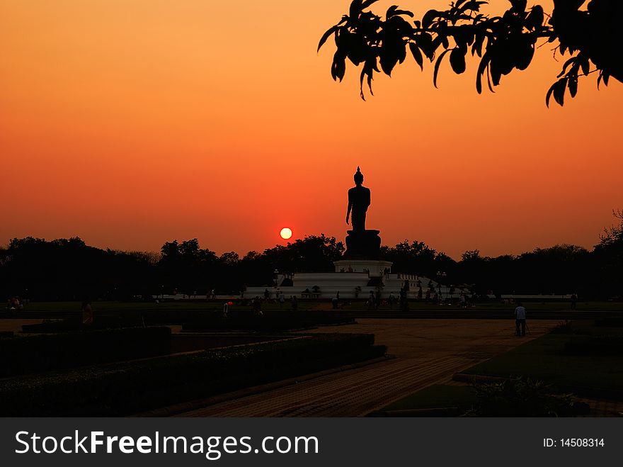 Image Of Buddha Silhouette