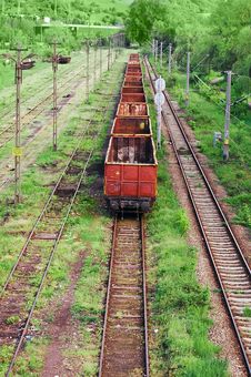 Old Industrial Railway Royalty Free Stock Images Old Industrial Railway Royalty Free Stock Images