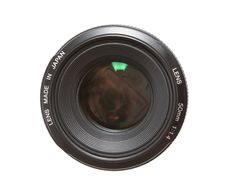 Lens, Isolated. Royalty Free Stock Image