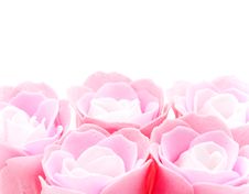 Buds Of Artificial Pink Roses Royalty Free Stock Images Buds Of Artificial Pink Roses Royalty Free Stock Images