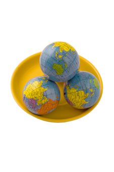 Three Globes Stock Images Three Globes Stock Images