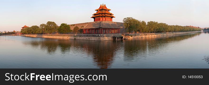 Forbidden city in Beijing viewed from Jinshan Park