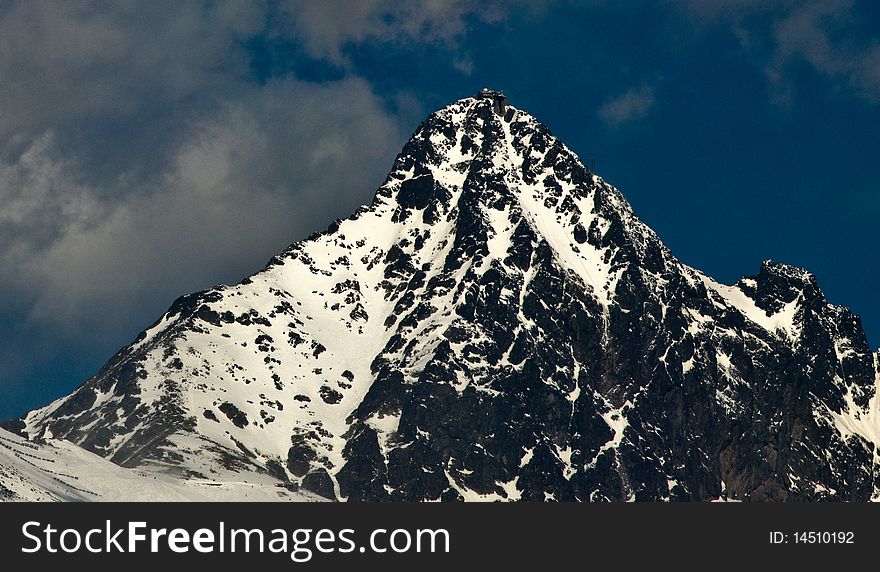 Lomnicky Peak in Winter,High Tatras,Slovakia,Europe.