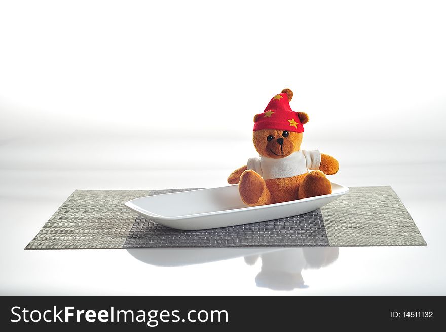 Teddy Bear Humor - Teddy served on a dish