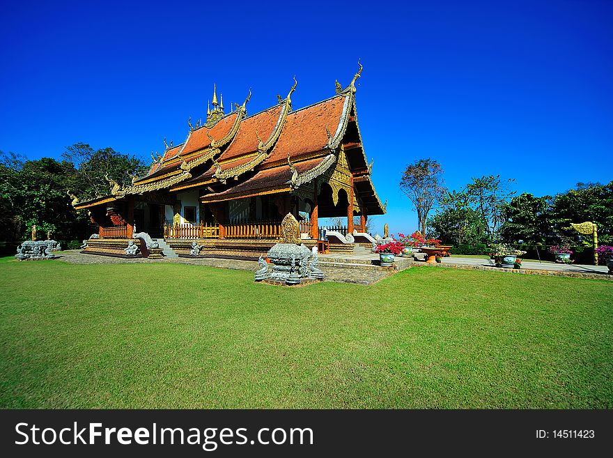 Thai Temple in the north. Thai Temple in the north.