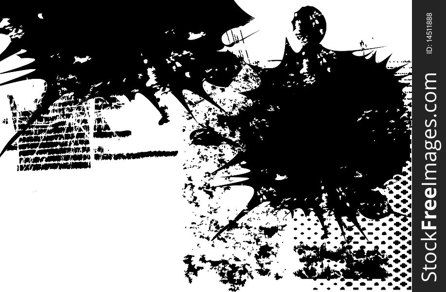 Black Abstract Grunge Design