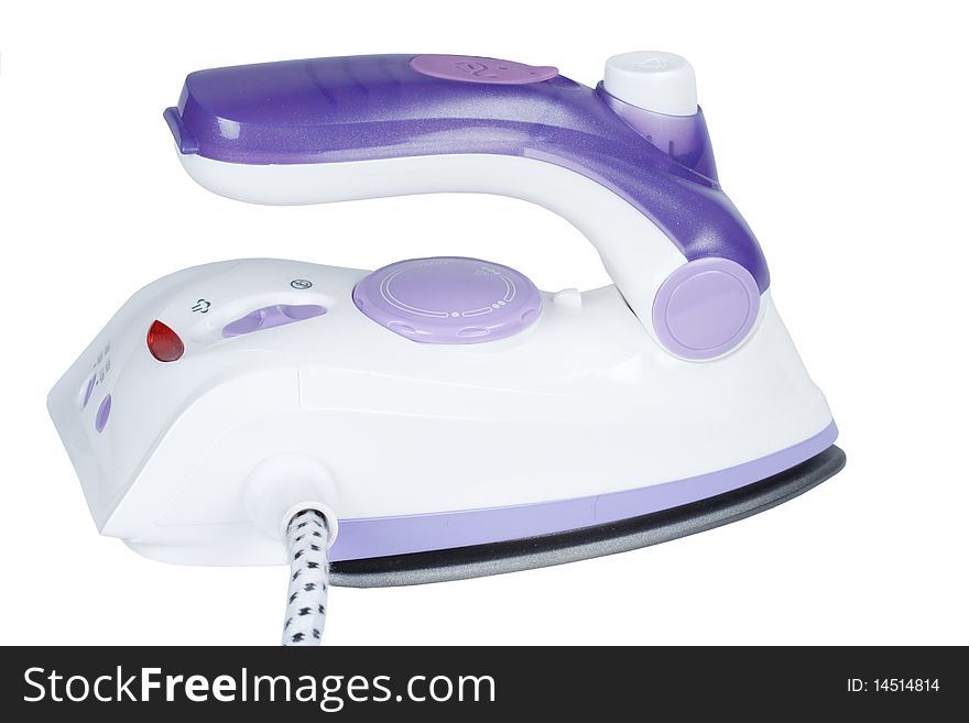 Electric iron it is isolated on a white background