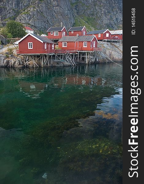 Fishing village, Lofoten islands in Norway