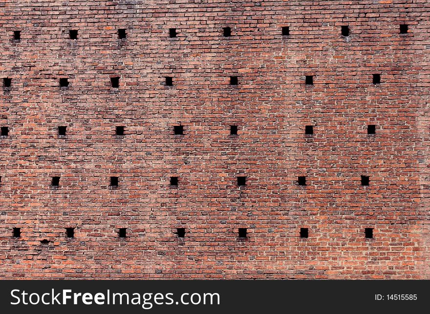 Brick Wall of the ancient fortress