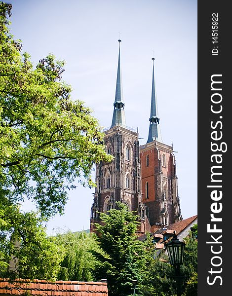 Cathedral Church in Wroclaw, Poland