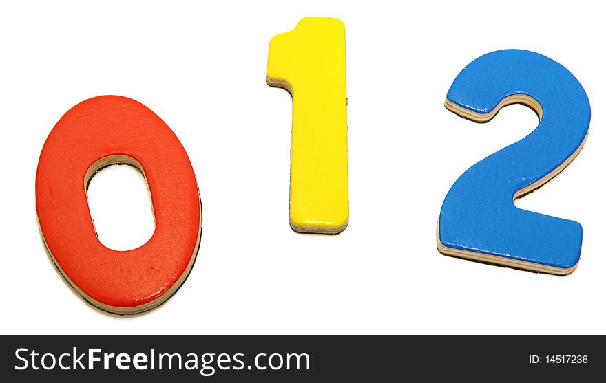 Colorful Magnetic Numbers 0 1 2