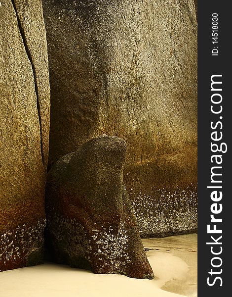 Granite stones on the beach tourism Pacific Island,Belitung, Indonesia