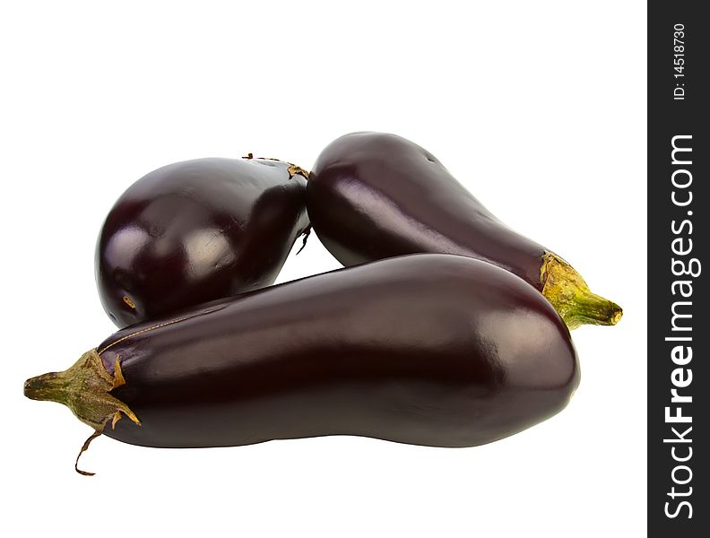 Eggplant On White Background